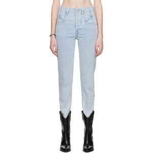 ISABEL MARANT Light Blue Cotton NILIANE Denim Stretch High Rise Skinny Jeans 36